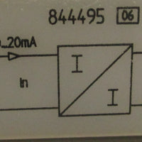 Weidmuller WAS5 CCC LP Passive Isolator Screw Connection 844495 020mA/020mA
