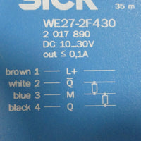 (2 Pack) Sick WS/WE272F430 Photoelectric Switch 1030VDC WE272F430 WS272D430