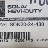 EGS Sola Power Supply SDN 2024480 24VDC 20A Output, 480VAC 1.5A Input 3PH