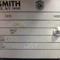 Winsmith 920MDSS545X0DN Gear Reducer 920MDSN 20:1 Ratio 1-7/16" Bore NOS