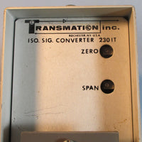 Transmation Inc S230IT Signal Converter 150 to 150 VDC