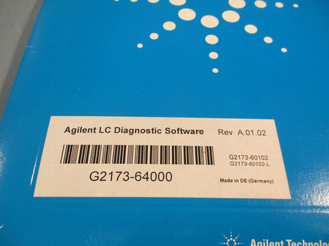 Agilent G2173-64000 LC Diagnostic Software Rev. A.01.02 / Part #5971-5259