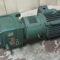 Toshiba 10 HP 230/460V Motor w/ US Motors GDM 17:1 Ratio Gear Reducer