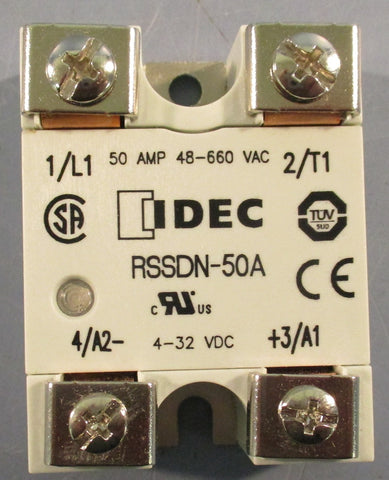 IDEC RSSDN-50A Solid State Relay 50A 48-660 VAC 4-32 VDC RSSDN50A