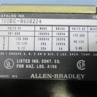 Allen Bradley 700DC-R600Z24 Ser. B Type R Electrically Held Relay - Used