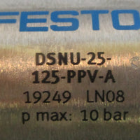 Festo DSNU-25-125-PPV-A Pneumatic Cylinder 25mm Bore 125mm Stroke 19249