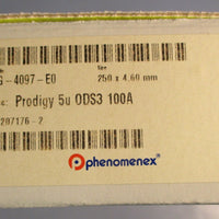 Phenomenex 00G4097E0 HPLC Column Prodigy 5u 0DS3 100A 250mm x 4.60mm