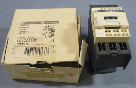 Schneider Electric LC1D093BD Contactor 24VDC 400KW/400V, 5HP/480V