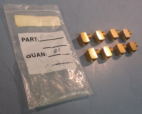Loveshaw PF10 90 Degree Street Elbow 1/4 NPT 0.50" OD 1" Length Lot of 8