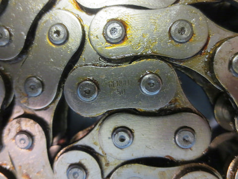 10' Section of Renold 501 RIV Chain Power Transmission Roller Chain New