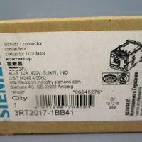 Siemens 3RT201711BB41 Contractor AC3 12A 5,5kw 1NO 4/50Hz NEW