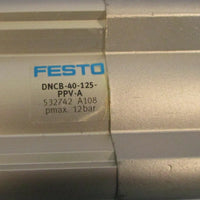 Festo DNCB-40-125-PPV-A Standard Cylinder 125 mm Stroke, 40 mm Piston Diameter