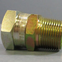 Brennan Industries 70341616 Straight Adapter 1" Male NPTF 1" Female BSPP Swiv.