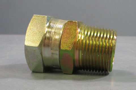 Brennan Industries 70341616 Straight Adapter 1" Male NPTF 1" Female BSPP Swiv.