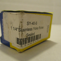 Carter Stainless Yoke Roller SY40S 11/4" NEW
