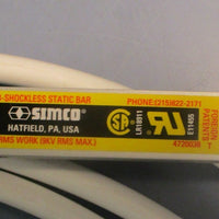 Simco Model MEB Shockless Static Bar 9KV Max 7KV RMS Work 7" L