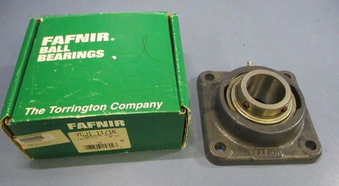 Fafnir Ball Bearings YCJ 1-11/16" Industrial Duty 4 Bolt Ball Bearing
