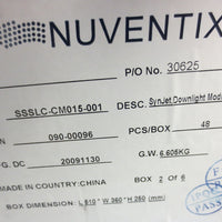 Box of 48 Nuventix 15 VDC SynJet Downlight Module Coolers Lili SSSLCCM015001