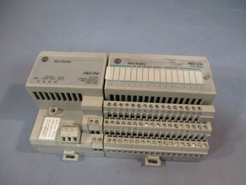 AllenBradley 1794OB16P Flex I/O w/Flex I/O Adapter Module Ser E  1794ASB