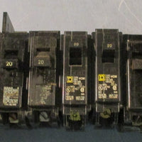 Siemens Q120 Circuit Breaker 120/240V  1 Pole 20A Type QP Lot of 13