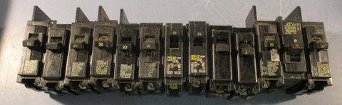 Siemens Q120 Circuit Breaker 120/240V  1 Pole 20A Type QP Lot of 13