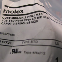 Lot of (2) Molex GW Connect 10B STD HOOD 2PGS LC S/E M20 57X27 7810.6555.0