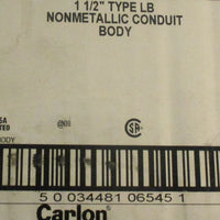 Carlon E986H 1 1/2" Typle LB Nonmetallic Conduit Body Lot of 7