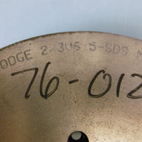 Dodge 2/3V6.5SDS Max RPM 3817 2 Groove Pulley