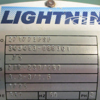 Lightnin EV5L75 Industrial Mixer w/ Shaft and Impellers 1725 RPM .75 HP