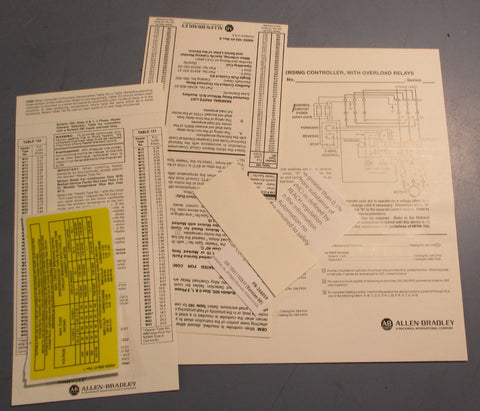 Allen Bradley 505-BOD Ser C Full Voltage Reversing Starter Nema Size 1 27 A Max