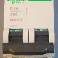 Schneider Electric 24520 Circuit Breaker 480Y/240VAC D 6A C60