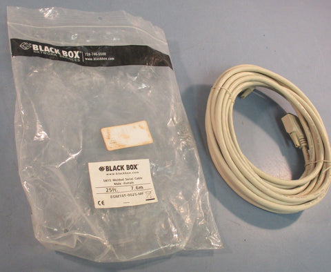 Black Box EGM16T0025MF DB15 Molded Serial Cable Male/Female 25ft Length