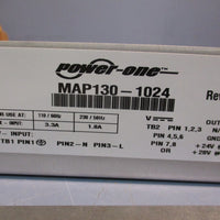 Power One MAP 1301024 Power Supply w/Adapter Plate, Series: Switcher 50/60Hz