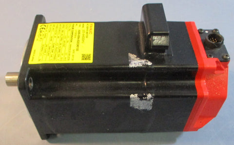 Fanuc A06B0064B203#0100 AC Servo Motor Bis 4/4000HV 3PH 14mm Shaft Dia.