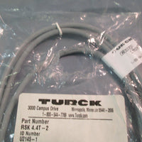 Turck Eurofast Cable RSK 4.4T2 4 Pin Male/Female U21451 Lot of Two