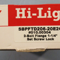 HiLight SBPFTD20620 2Bolt Flange Bearing 11/4" Bore Set Screw Lock Lot of 3