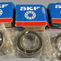SKF 60062RS1 Deep Groove Ball Bearing 55mm OD 20mm ID 13mm W (Lot of 3)