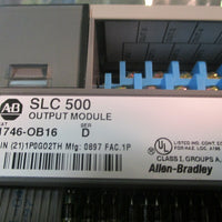 ALLENBRADLEY OUTPUT MODULE 1746OB16 SERIES D 1050 VDC