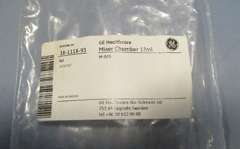 GE Healthcare M925 Mixer Chamber 12 mL 18111893 for AKTA FPLC Chromatography