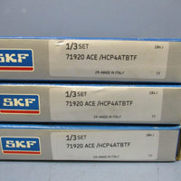 SKF 71920ACE/HCP4ATBTF SuperPrecision Bearing Set of 3