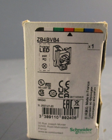 Telemecanique ZB4 BVB4 Pilot Light Indicator Base, LED, 24V, 089240