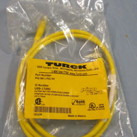 (Lot of 2) Turck PKG 4M1PSG 4M Electrical Cable U9917490 125V 2A 4Pin Conn.