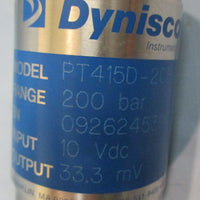 Dynisco PT415D2CB6B314 High Precision Melt Pressure Transducer 200 bar Range