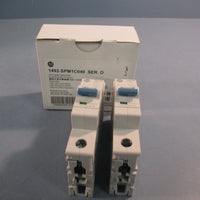 Allen Bradley 1492SPM1C040 1 Pole 4 AMP Circuit Breaker Series D QTY 2 In Box