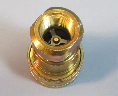 Parker Coated Steel 3/4" Coupler H662 3/4"14 NPTF NOS