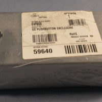 NVENT/HOFFMAN E4PBSS STAINLESS STEEL PUSHBUTTON ENCLOSURE 59640