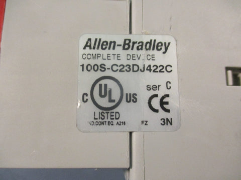 AllenBradley 100SC23DJ422C Safety Contactor SER C 23 AMP 24 VDC