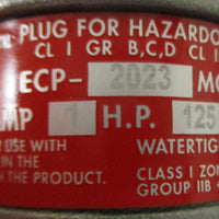Appleton ECP2023 Explosion Proof Electrical Plug Aluminum 20A 125VAC Watertight