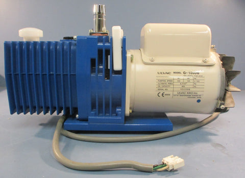 Ulvac Kiko G-100DB Rotary Vane Vacuum Pump 100/120 L/min Missing Fan Cover