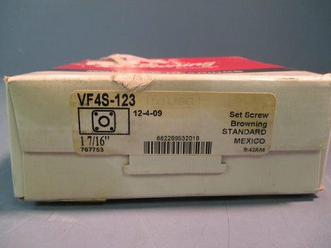 Browning Ball Bearing Flange Unit 4-Bolt 1-5/16 IN DIA SHAFT, 3-5/8 IN VF4S123